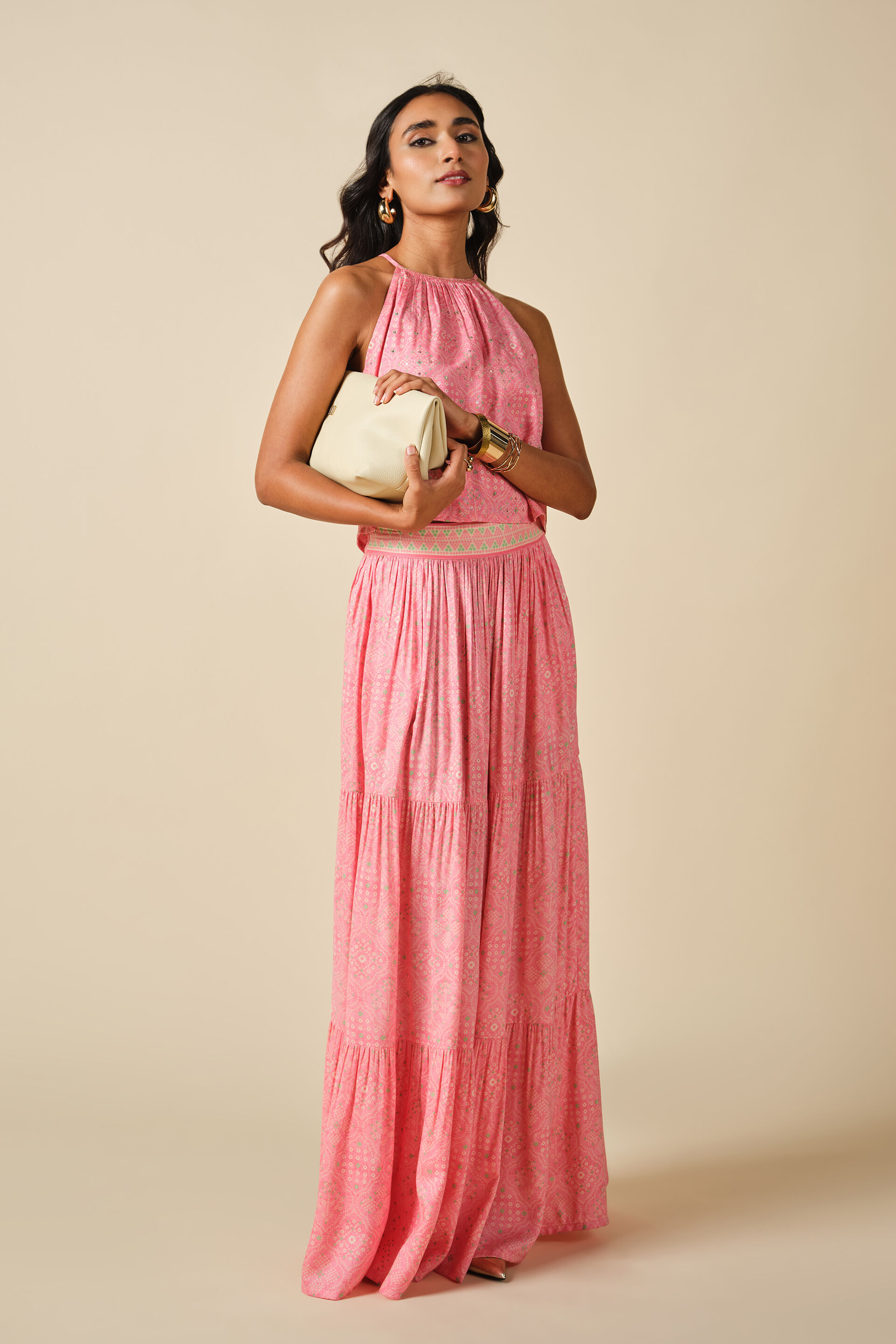 Pink Mohabbat Skirt Set, Pink, image 2